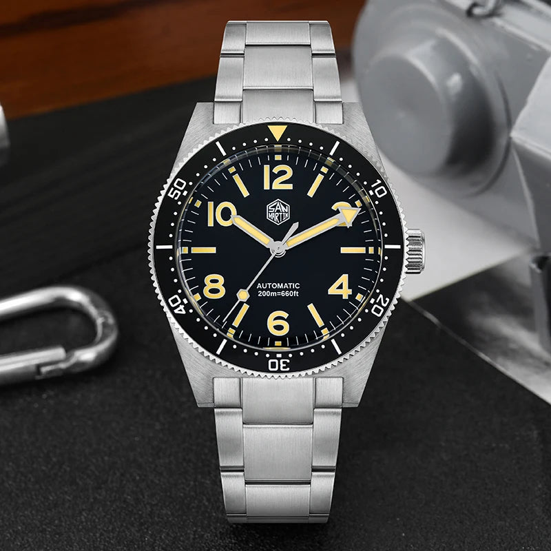 San Martin Limited Edition 39mm Retro 62mas Dive Watch 120 Clicks NH35 Automatic Mechanical Movement Watches Waterproof 200m