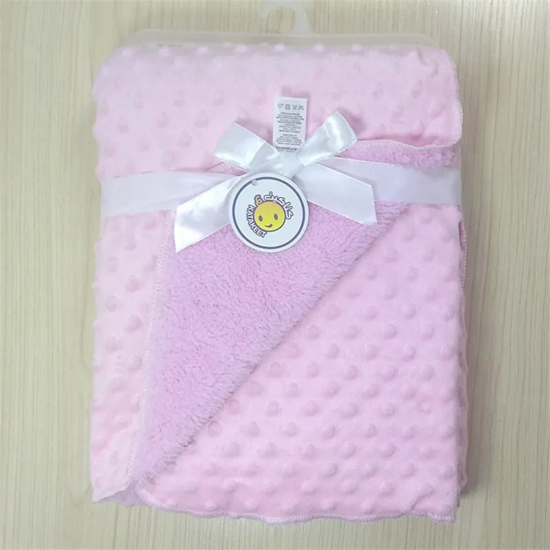 Baby Blanket & Swaddling Newborn Thermal Soft Fleece Blanket Bebe Bedding Set Kids Cotton Quilt Infant Bedding Swaddle Wrap